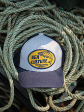 Fishing + Charter Trucker Hat - White / Navy